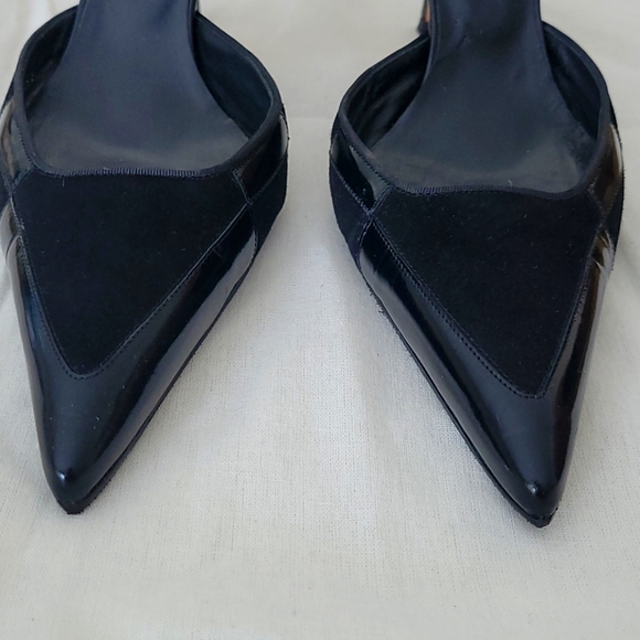 Versace Pointed Toe Mules - Picture 6 of 8